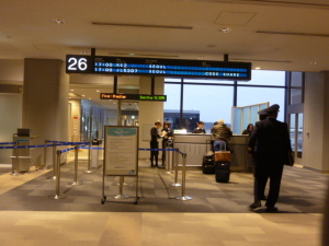 成田空港の搭乗口